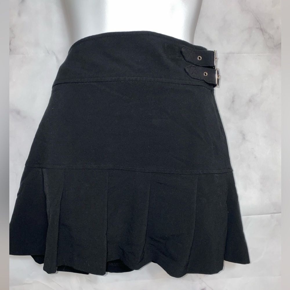 No Boundaries Vintage Pleated Punk Gothic Mini Skirt sz 13